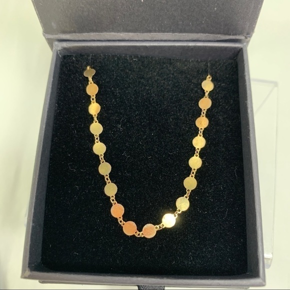The M Jewelers Italian Gilded Sterling Silver Coin Necklace in Presentation Box - Picture 4 of 13